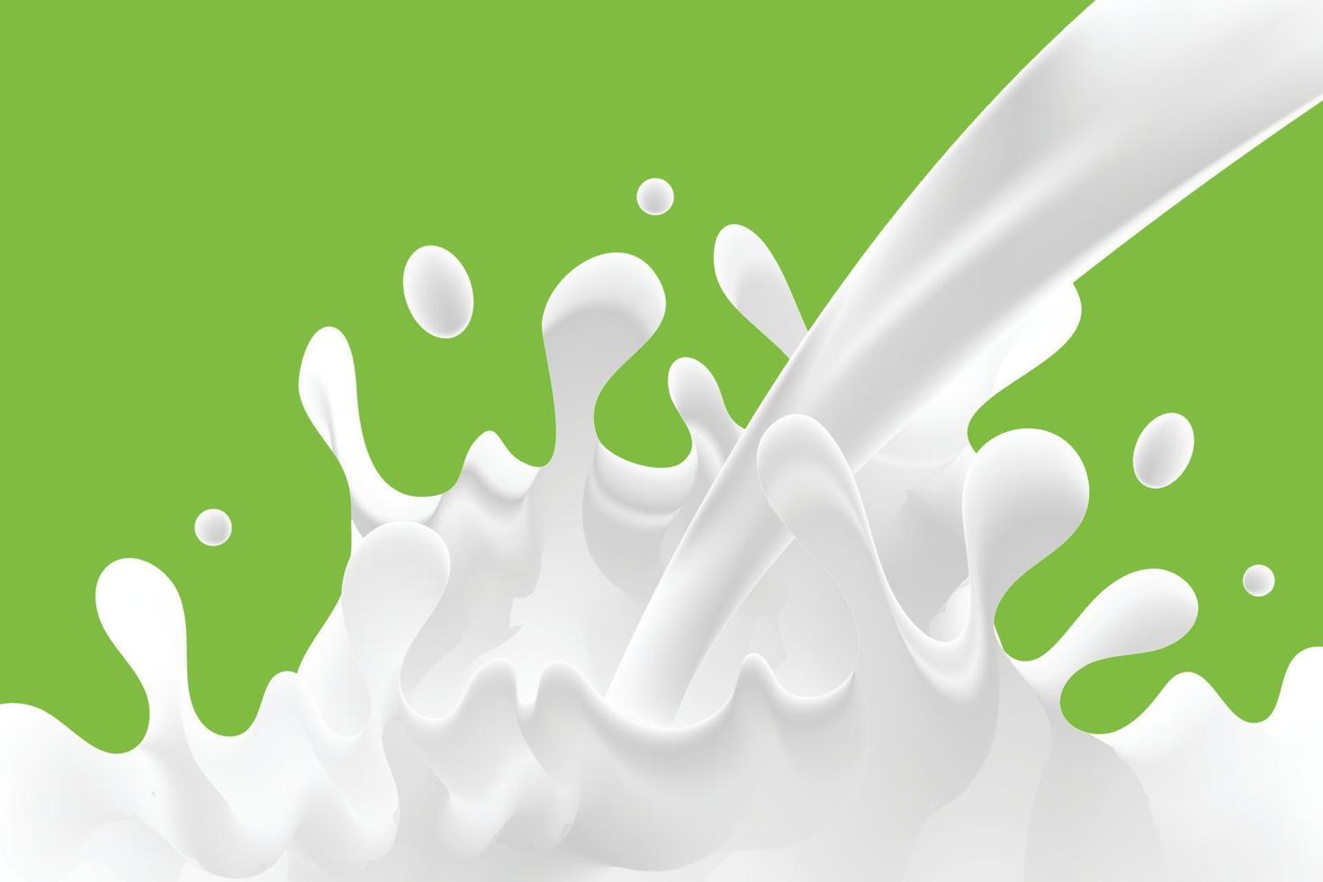 Milk splash background Free Vector