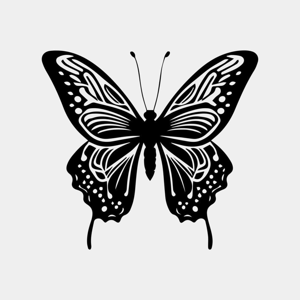 beautiful butterfly vector logo design idea isolated