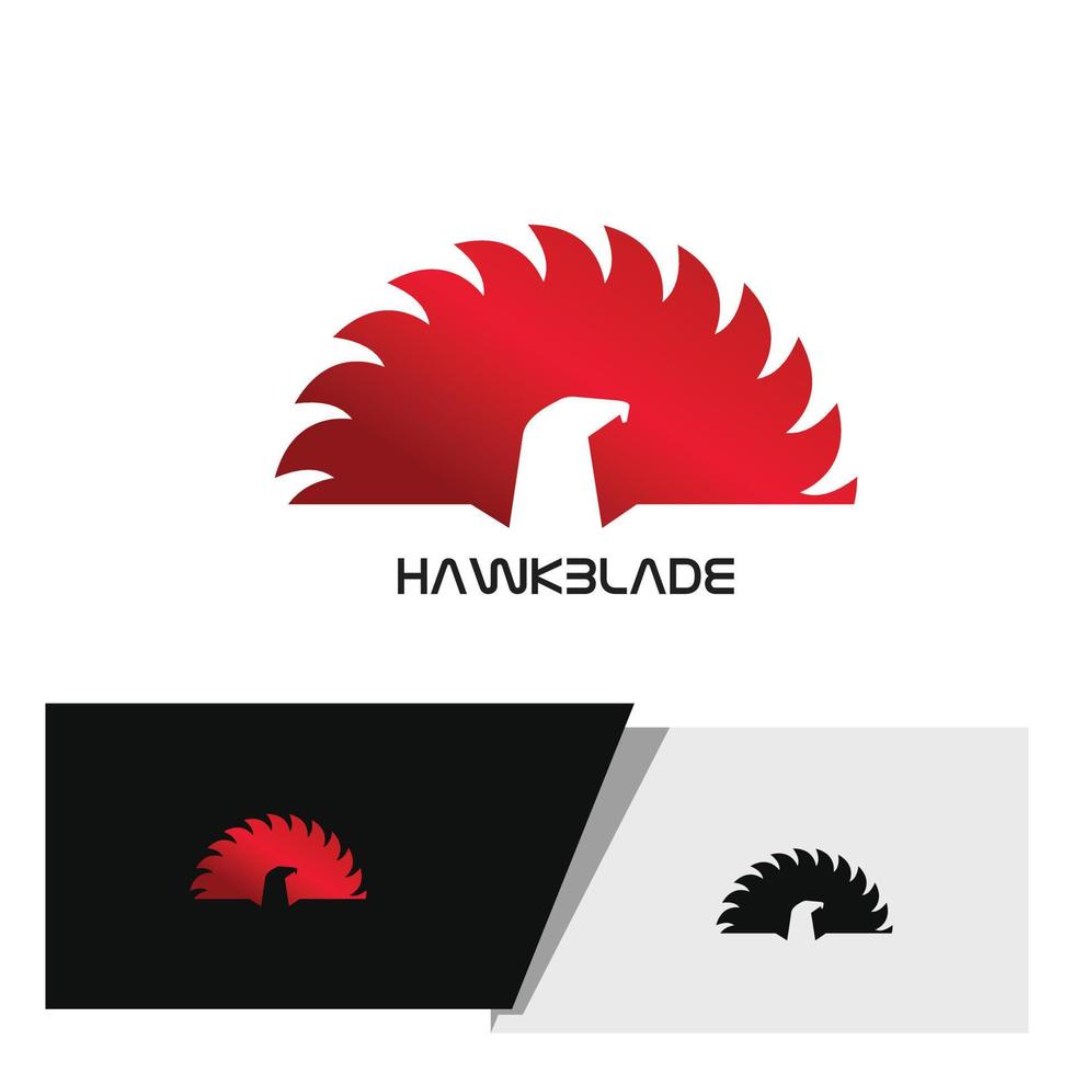 hawk blade logo or pictogram vector