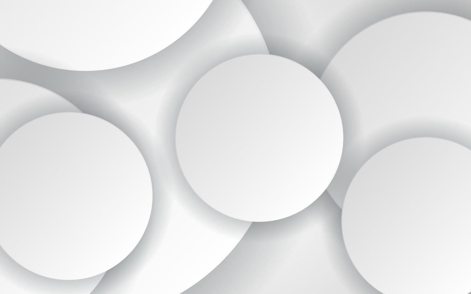 modern dynamic white gray circle shape shadow and light dimension background. eps10 vector