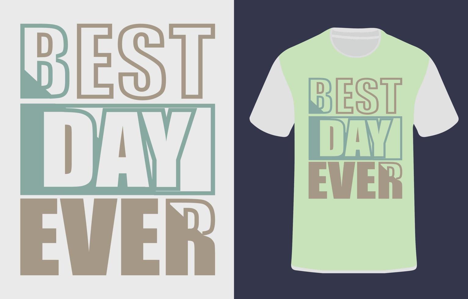 Typographic t shirt design vector