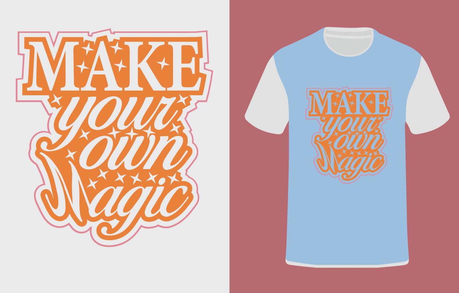 Typographic t shirt design vector