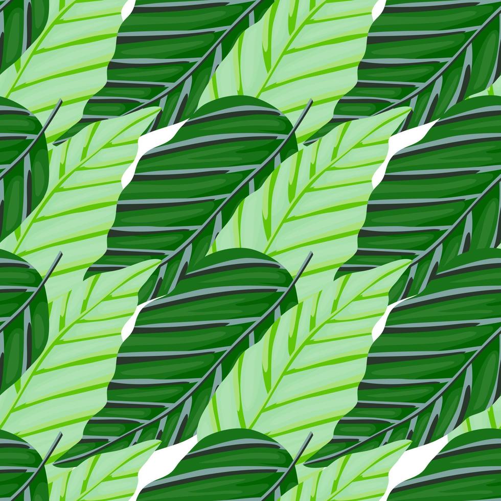 Decorative tropical palm leaves seamless pattern. Jungle leaf wallpaper. Exotic botanical texture. vector