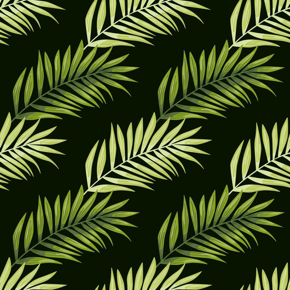 resumen exótico planta sin costura modelo. tropical palma hojas modelo. helecho hoja fondo de pantalla. botánico textura. floral antecedentes. vector