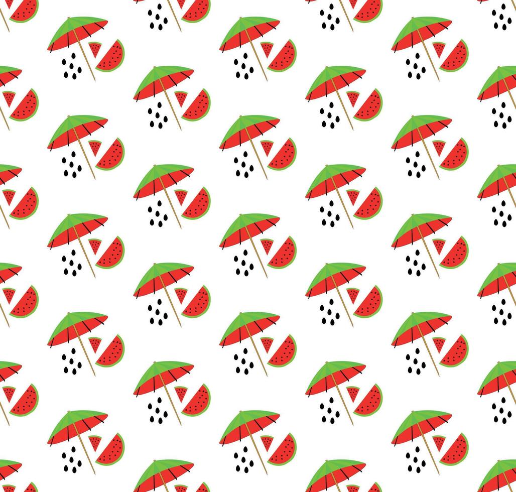 Pattern in watermelon style vector