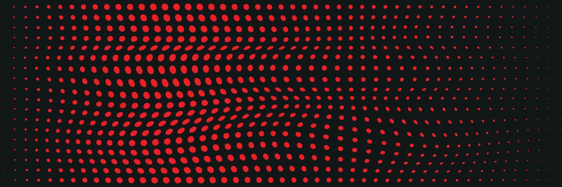 pattern of red dots on black background vector