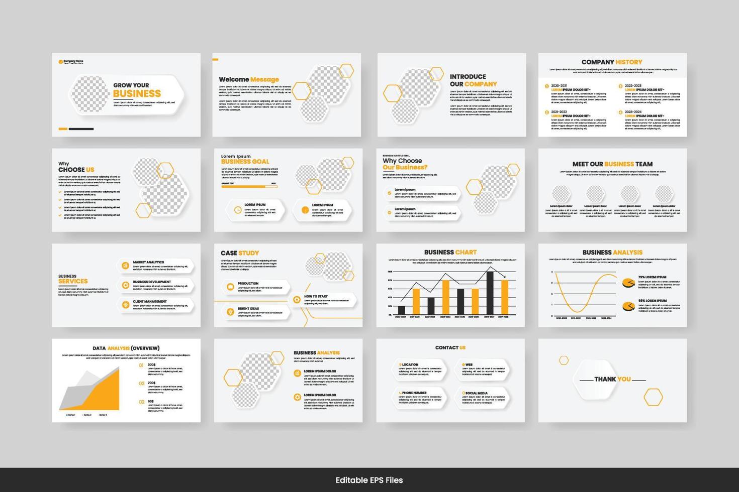 Vector  business powerpoint presentation slides template green color design minimalist business layout template design