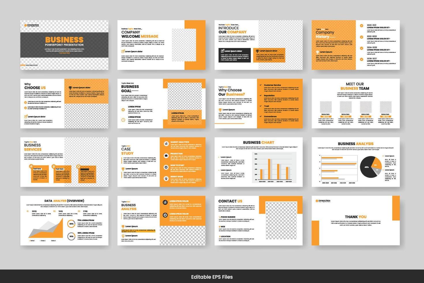 Vector  business powerpoint presentation slides template green color design minimalist business layout template design