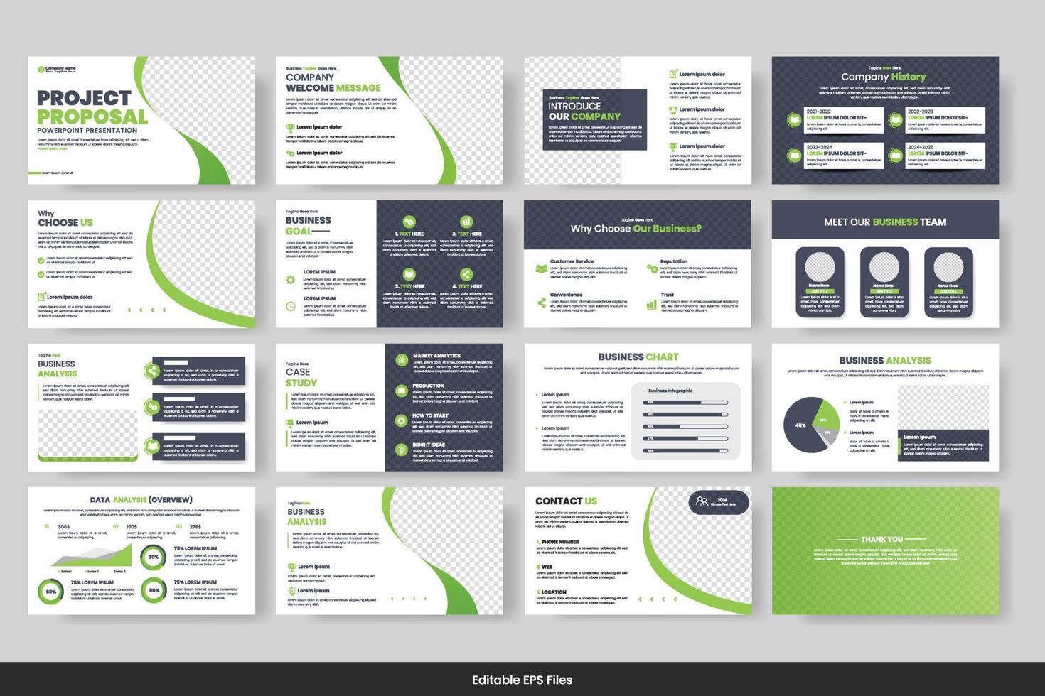 vector negocio PowerPoint presentación diapositivas modelo diseño minimalista negocio diseño modelo diseño