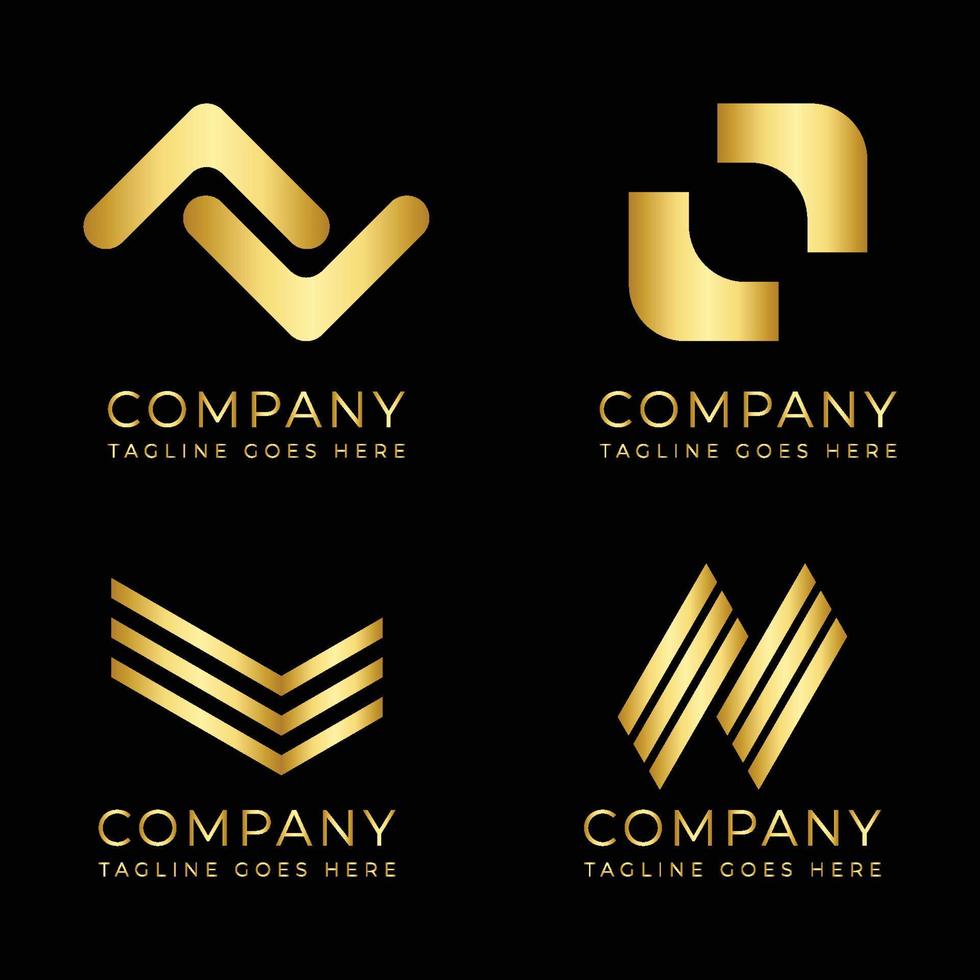 gratis vector empresa logo conjunto diseño ideas