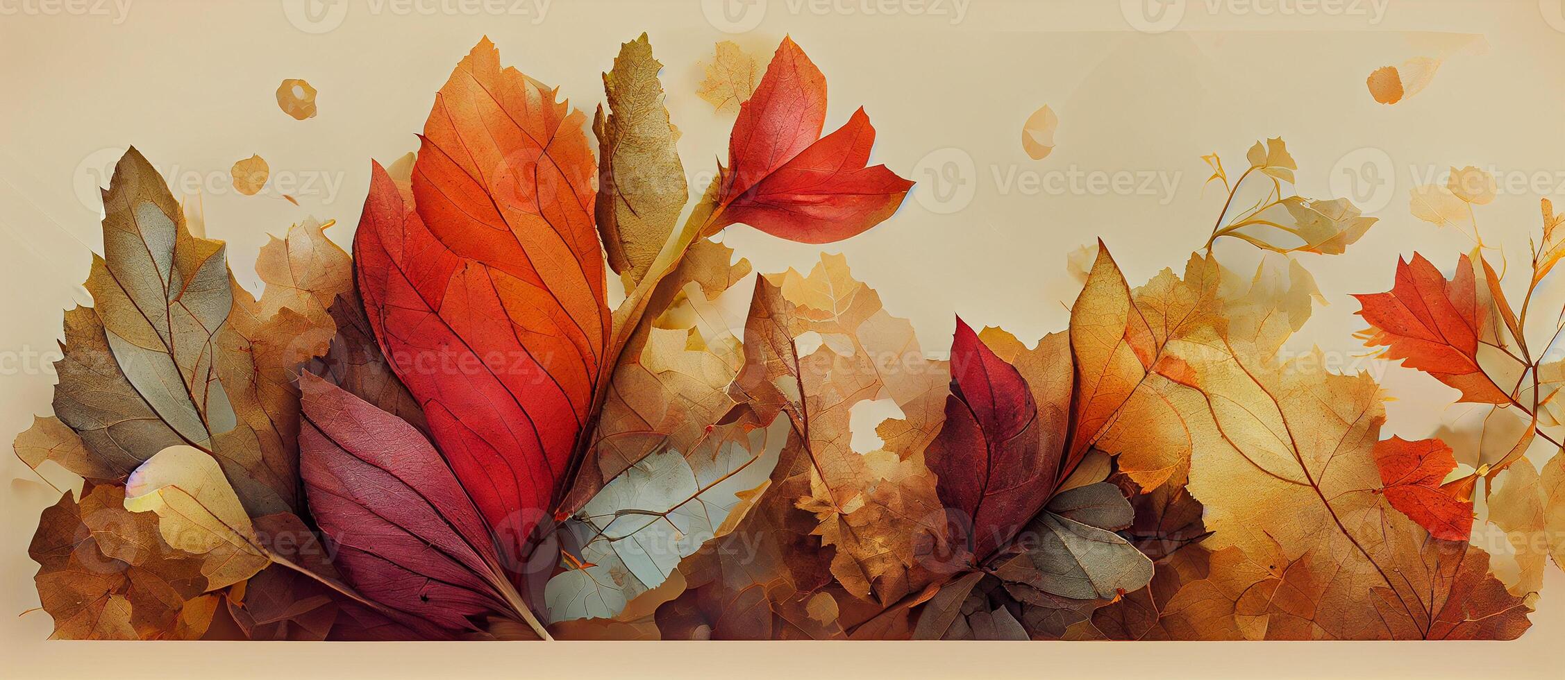 illustration of autumn abstract background with organic lines and textures on white background. Autumn floral detail and texture. Abstract floral organic wallpaper background photo