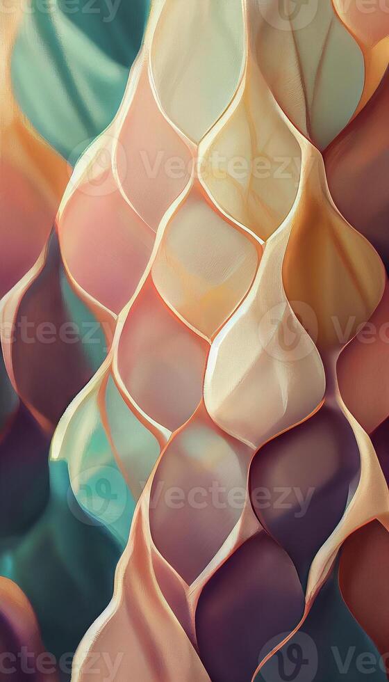 illustration of Creamy colors, seamless textile full-drop repeated surface pattern, repeat patterns, geometric. Abstract background in creamy pastel colors, alcohol ink art photo