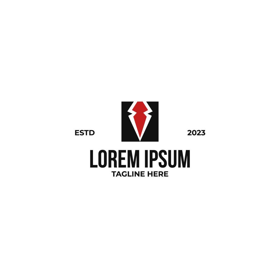 Vector suit and tie logo design concept illustration idea