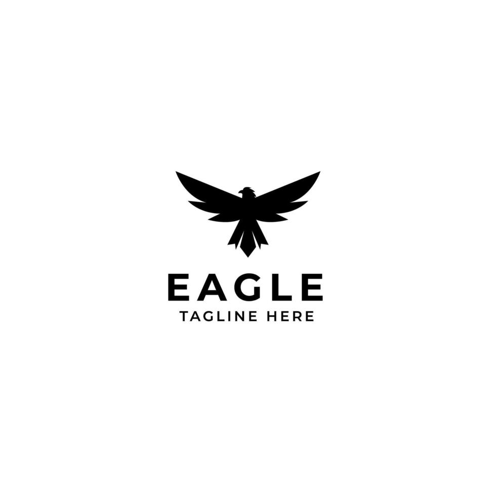 Vector eagle bird flying freedom logo design concept illustration idea
