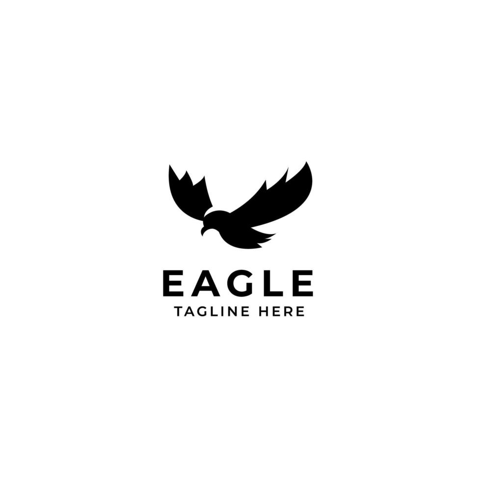 Vector eagle bird flying freedom logo design concept illustration idea