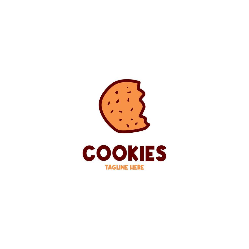 Vector cookies logo design concept illustration idea