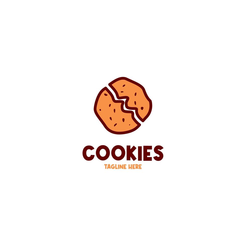 Vector cookies logo design concept illustration idea