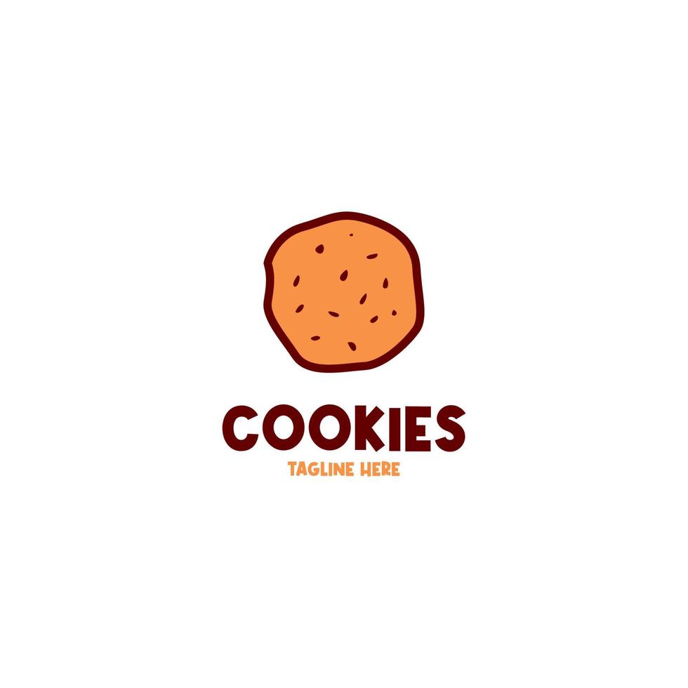 Vector cookies logo design concept illustration idea