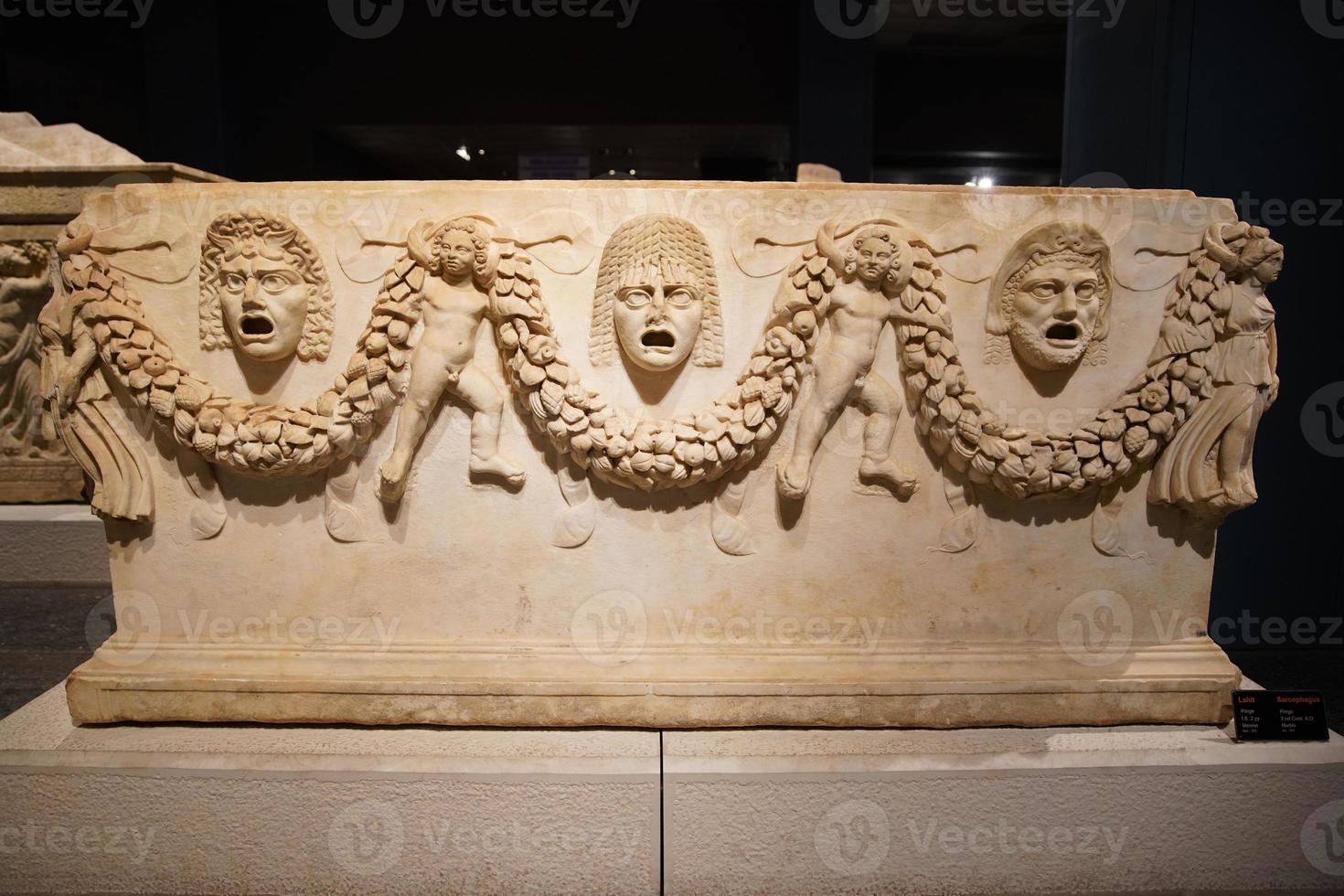 Sarcophagus in Antalya Archeological Museum, Antalya, Turkiye photo