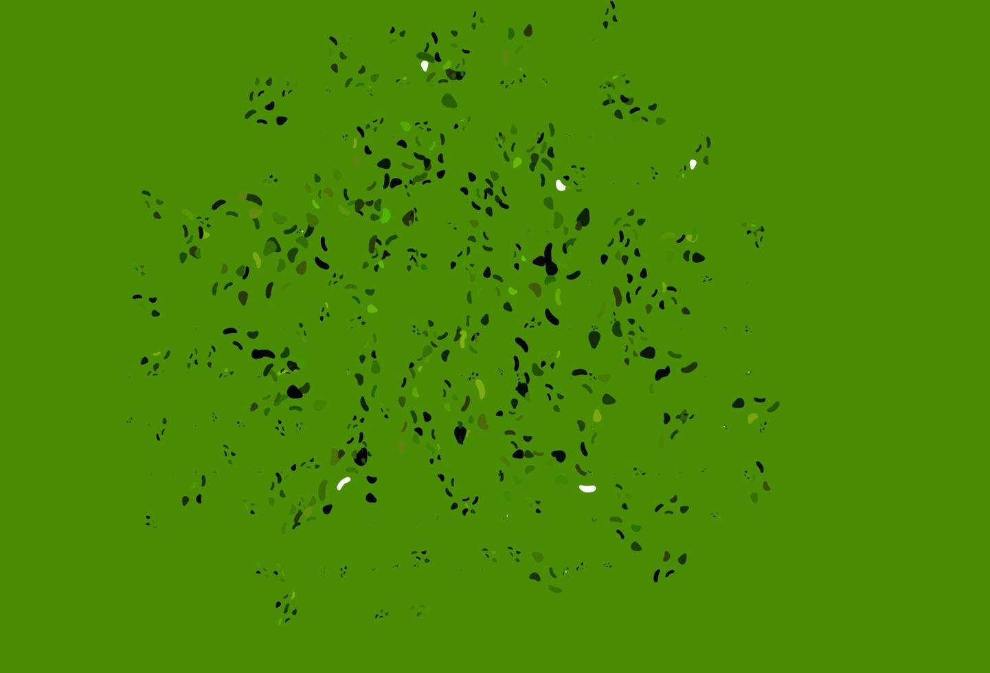 Light Green vector pattern with chaotic shapes.