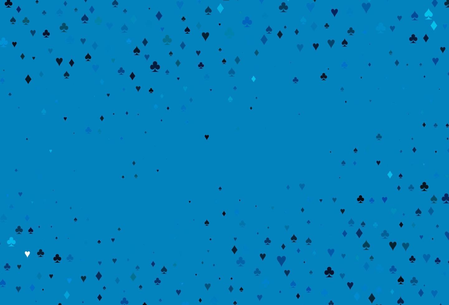 textura de vector azul claro con naipes.