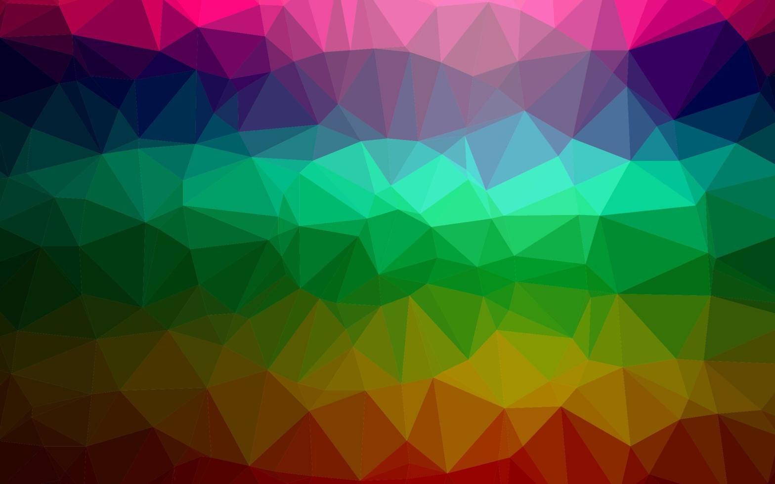 Dark Multicolor, Rainbow vector triangle mosaic texture.