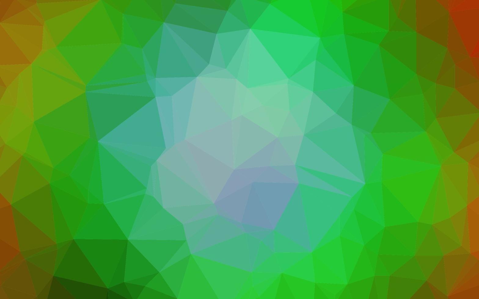 Light Multicolor, Rainbow vector shining triangular background.