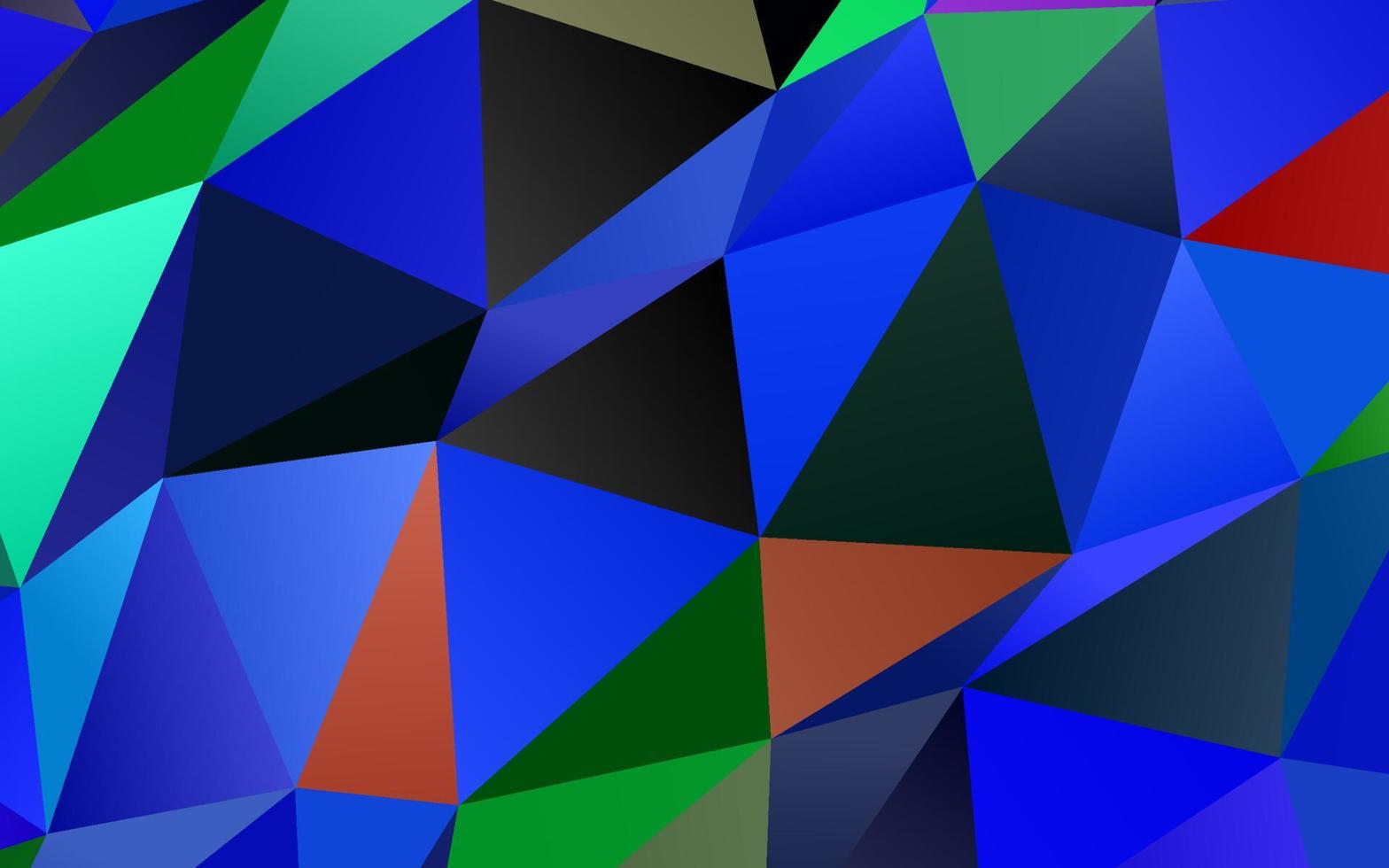 Dark BLUE vector polygon abstract backdrop.