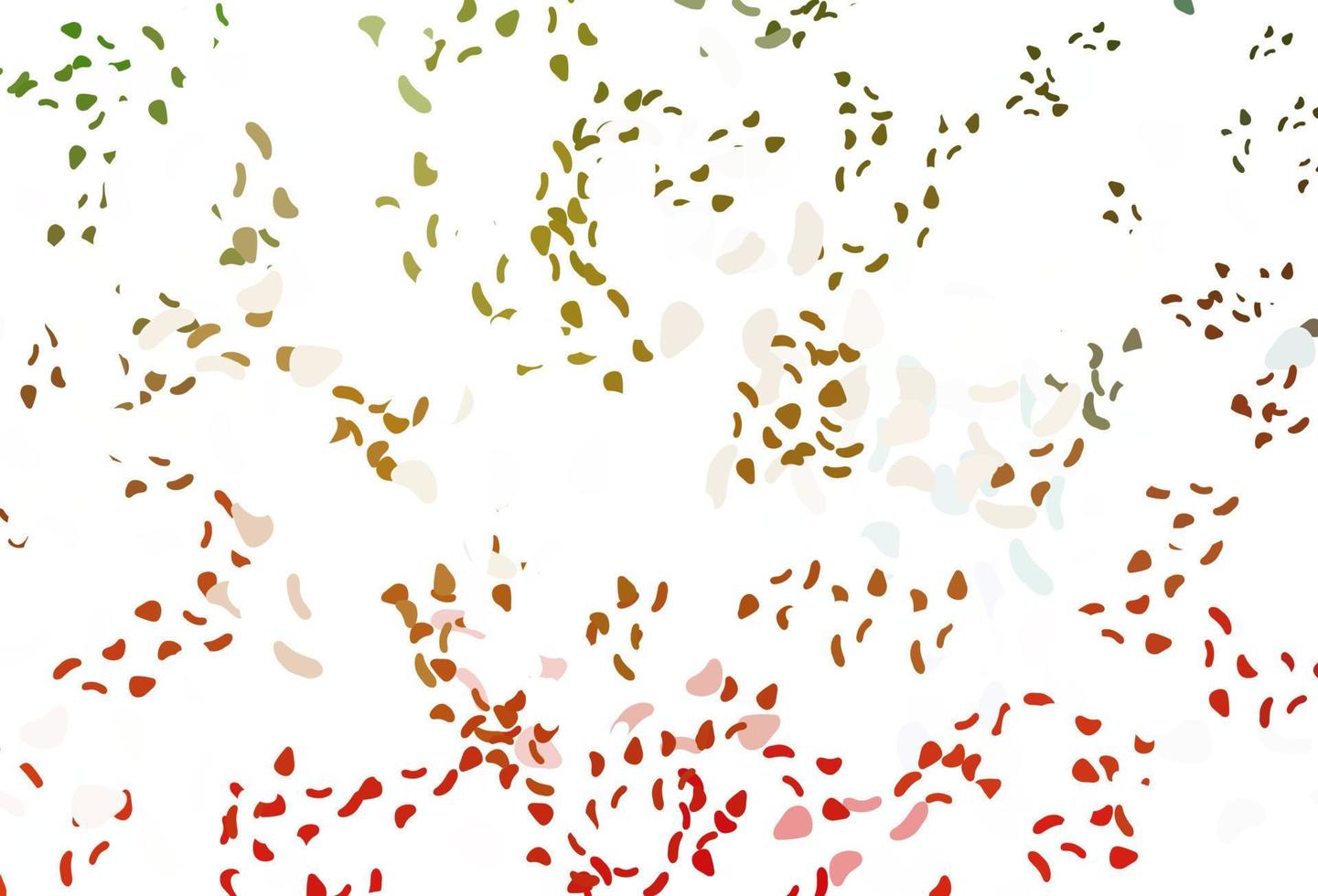 Light green, red vector texture with random forms.