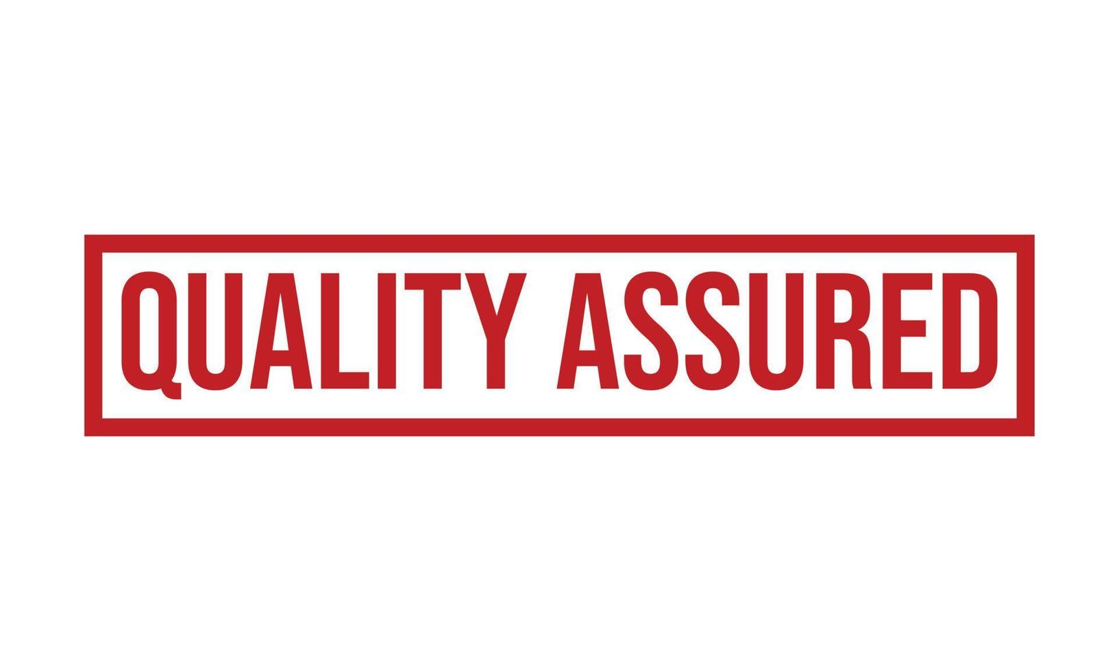 Quality Assured Rubber Stamp. Quality Assured Grunge Stamp Seal Vector Illustration