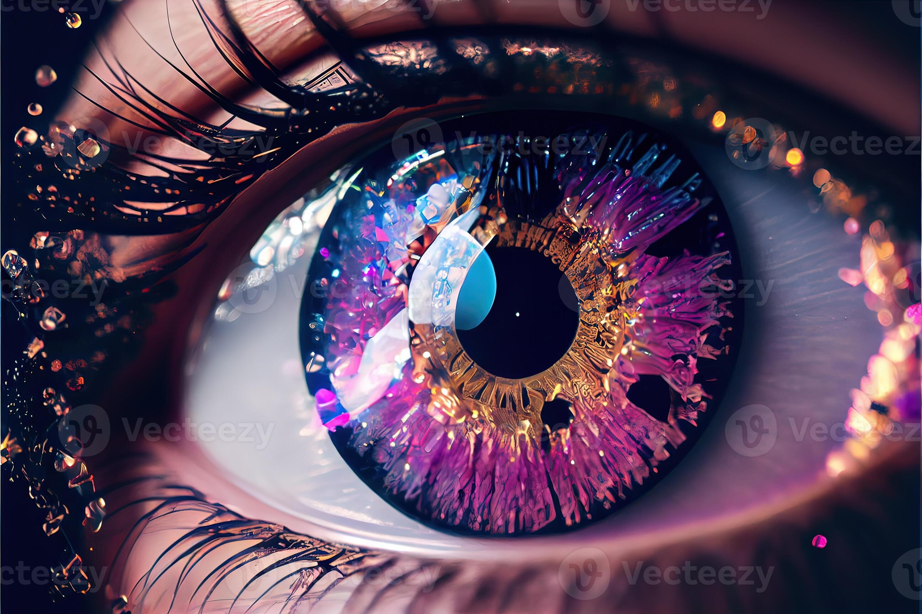 Generative AI illustration of macro photography shot of realistic ...