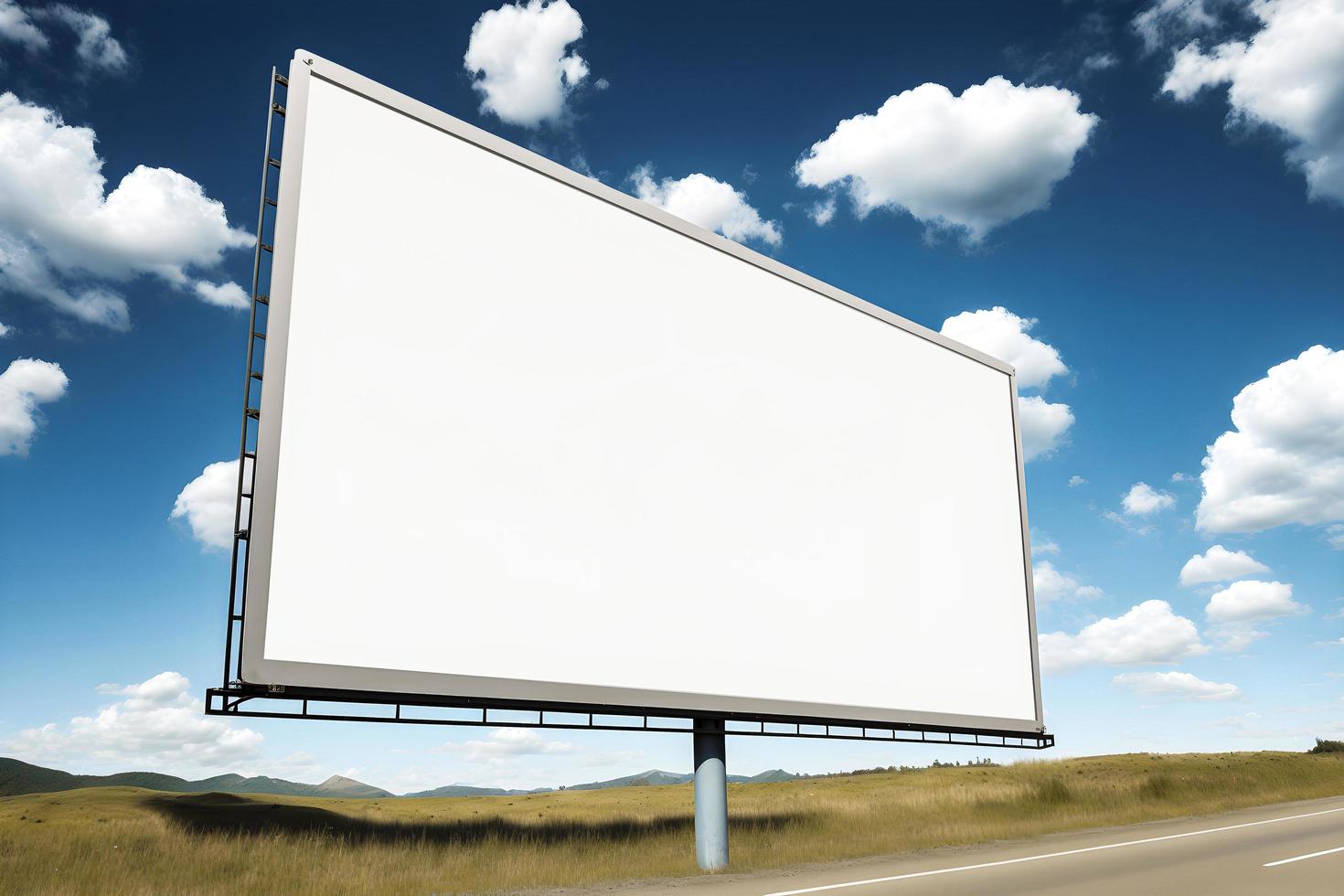 Empty Roadside Billboard On Motorway Blank Advertisement Board For empty-roadside-billboard-on-motorway-blank-advertisement-board-for