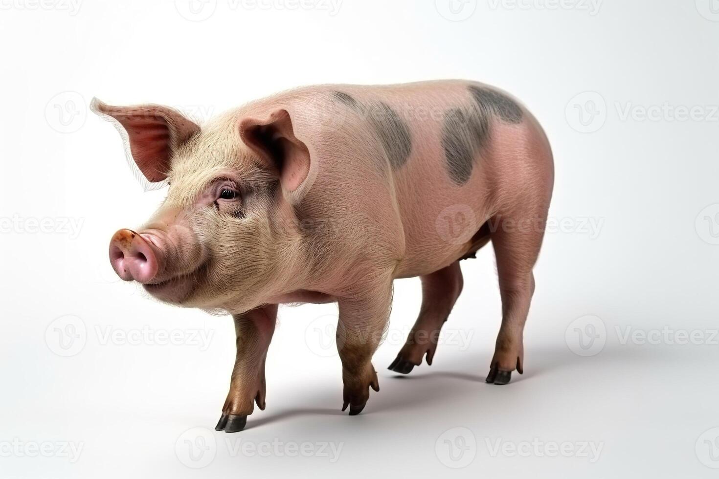 pig isolated on white background. photo