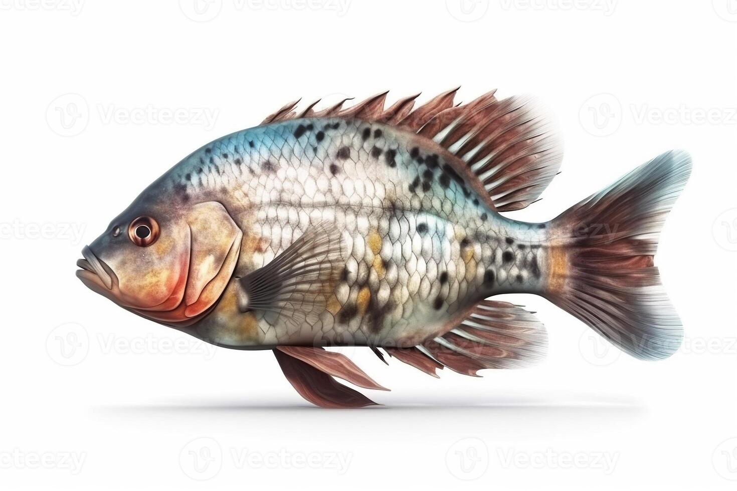 fish isolated on white background. photo