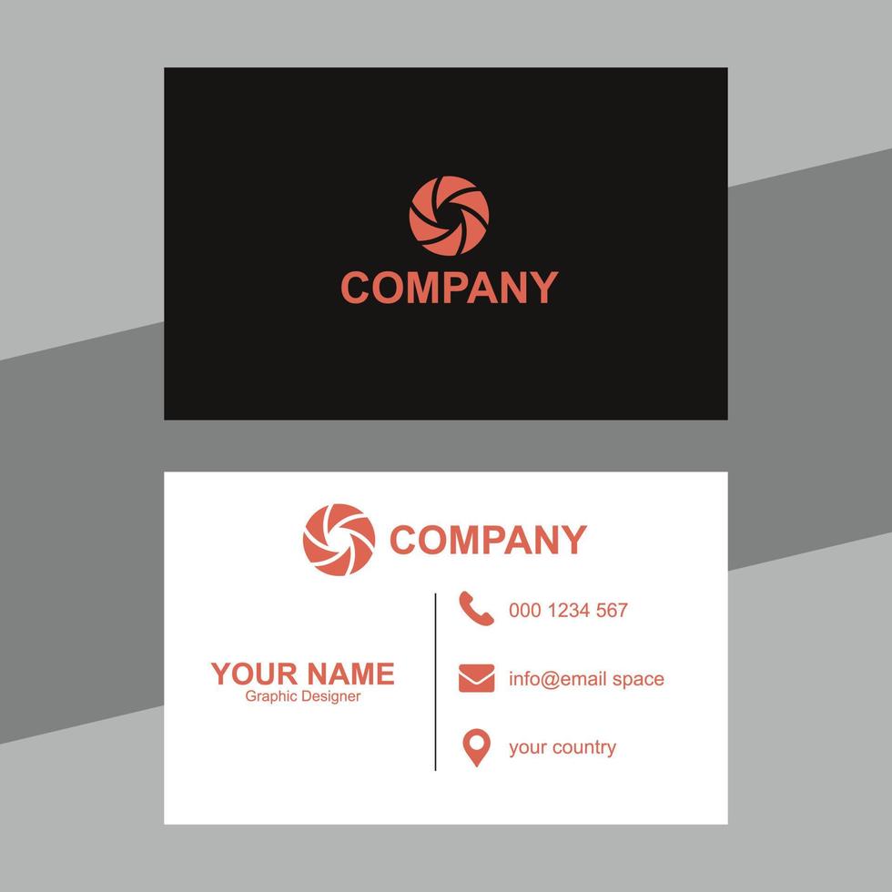 Simple business card design service for your business vector