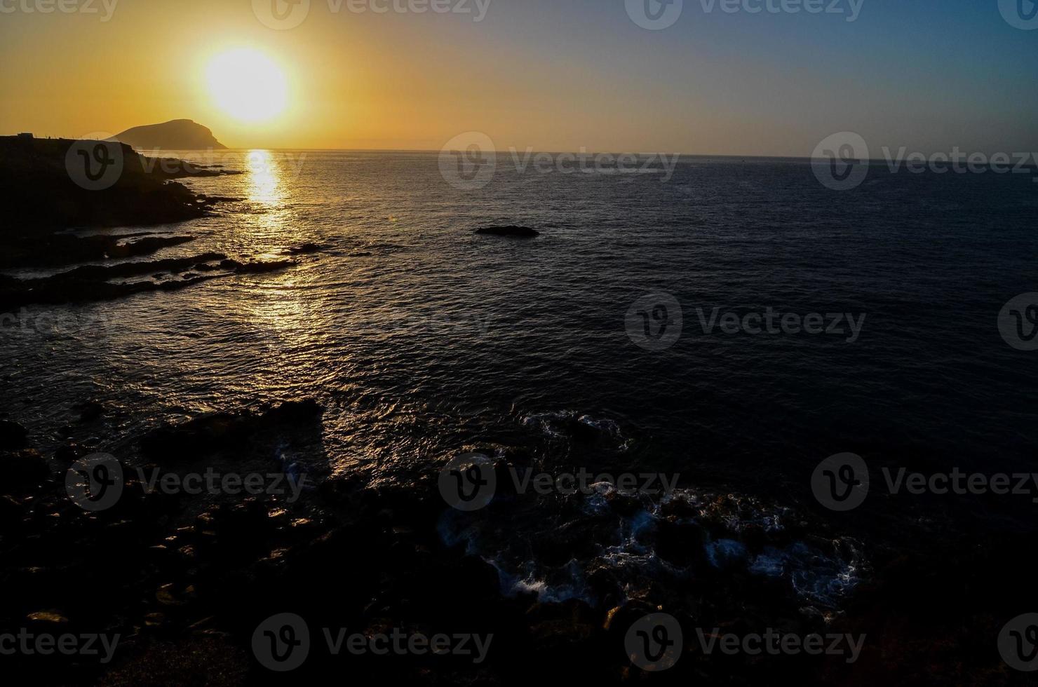 Colourful sky at sunset photo