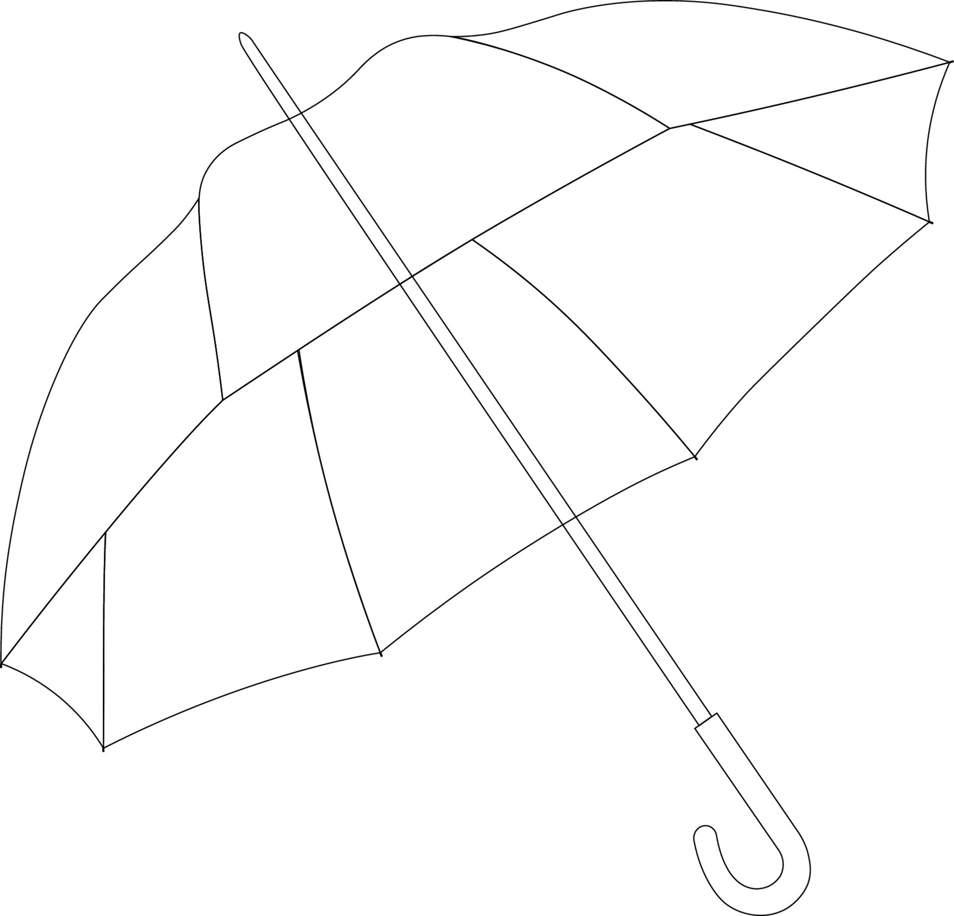 Umbrella Coloring page for kids Free Vector 22695879 Vector Art at Vecteezy