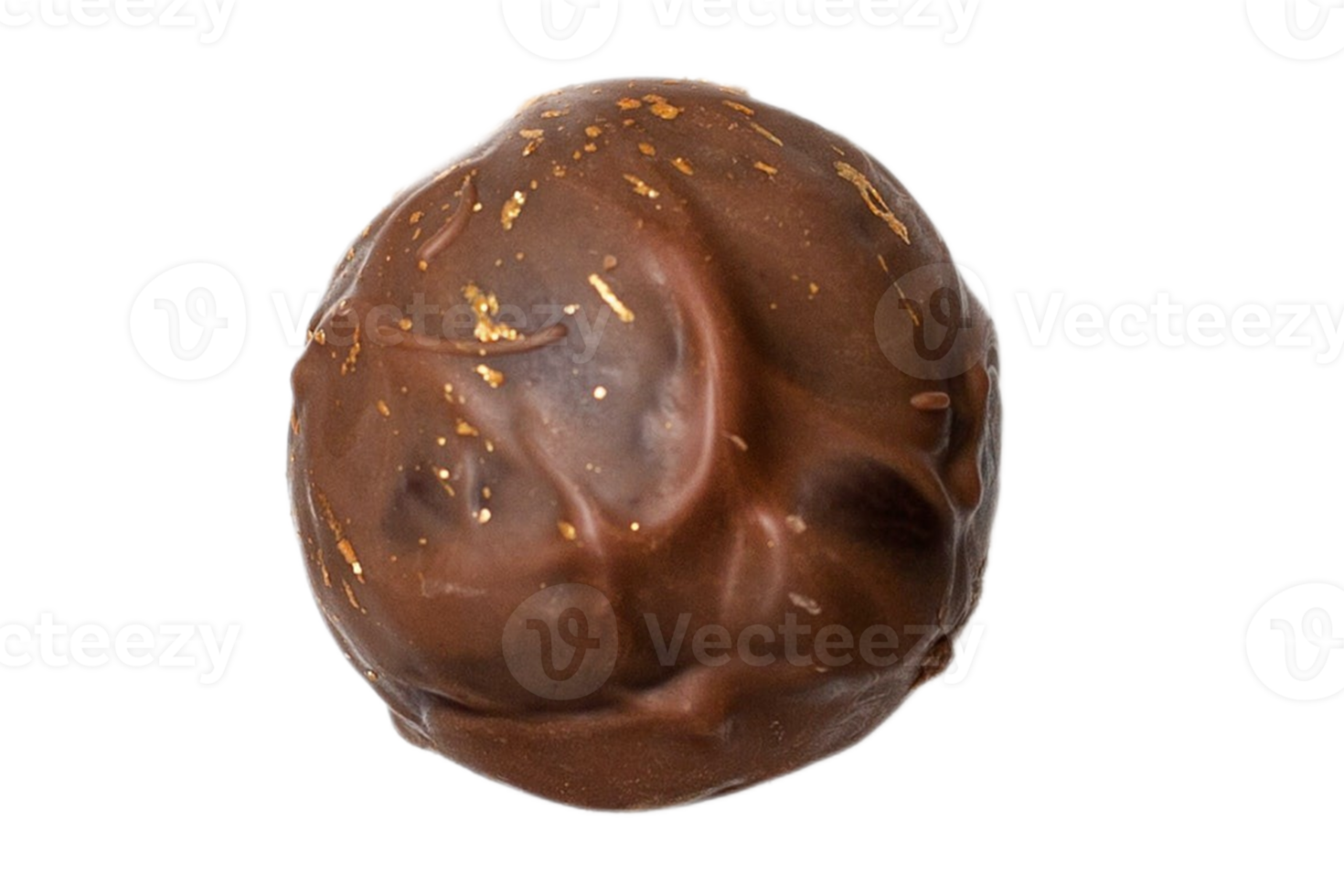 Chocolate ball isolated on a transparent background png