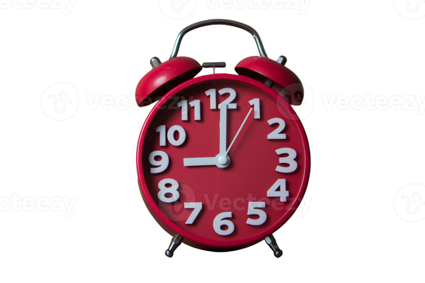 Red clock isolated on a transparent background 22695967 PNG