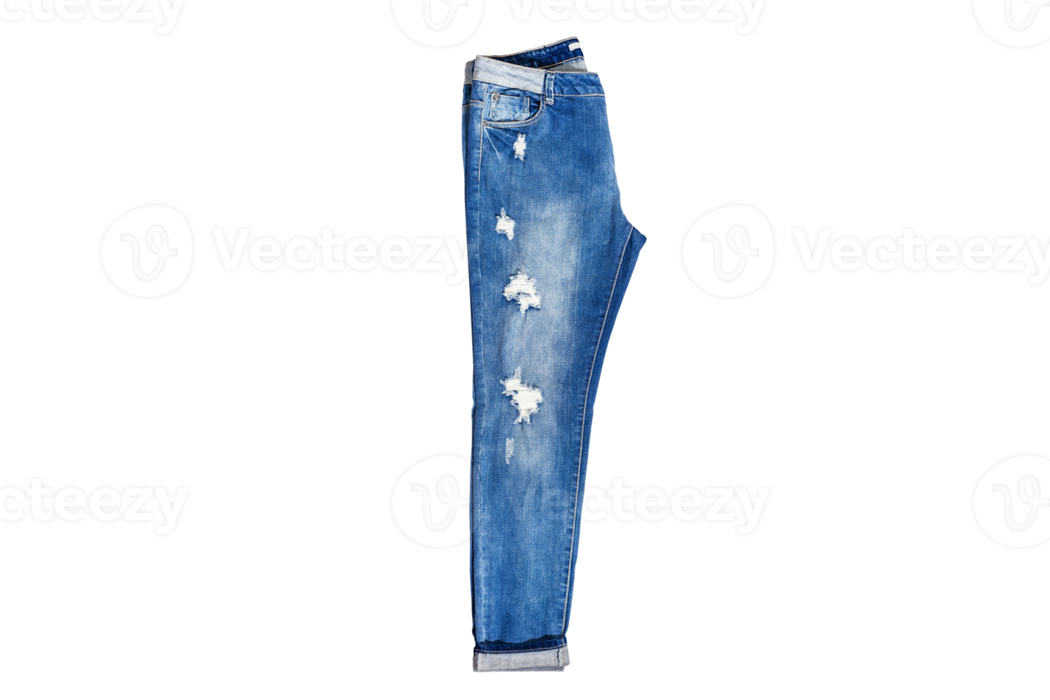 blu jeans isolato su un' trasparente sfondo png