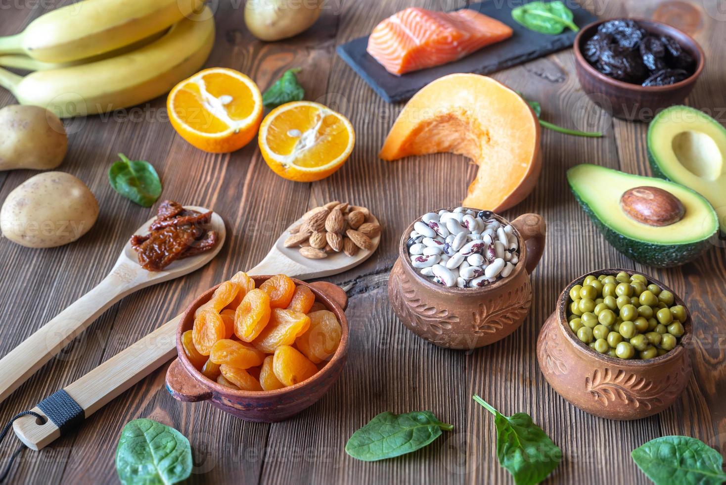 alimentos ricos en potasio foto