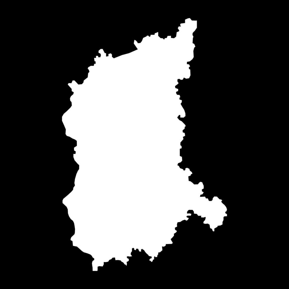 Lubusz Voivodeship map, province of Poland. Vector illustration.