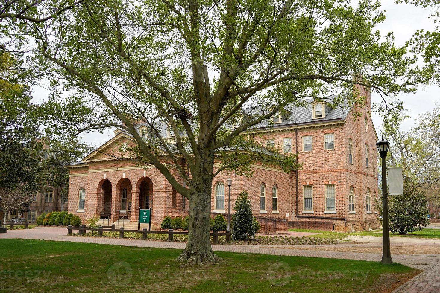 william and mary university chartered in 1693 in Williamsburg. photo