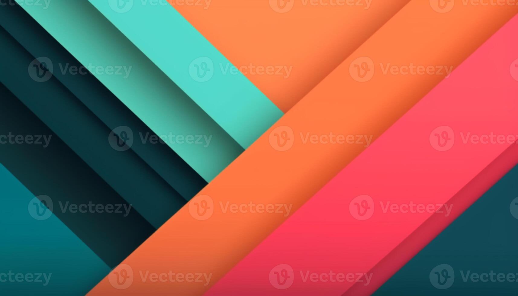 Simple minimalist retro color trendy background abstract colorful wallpaper and backdrop. Artistic digital art 3d rendering geometric line stripe bar element design material. photo