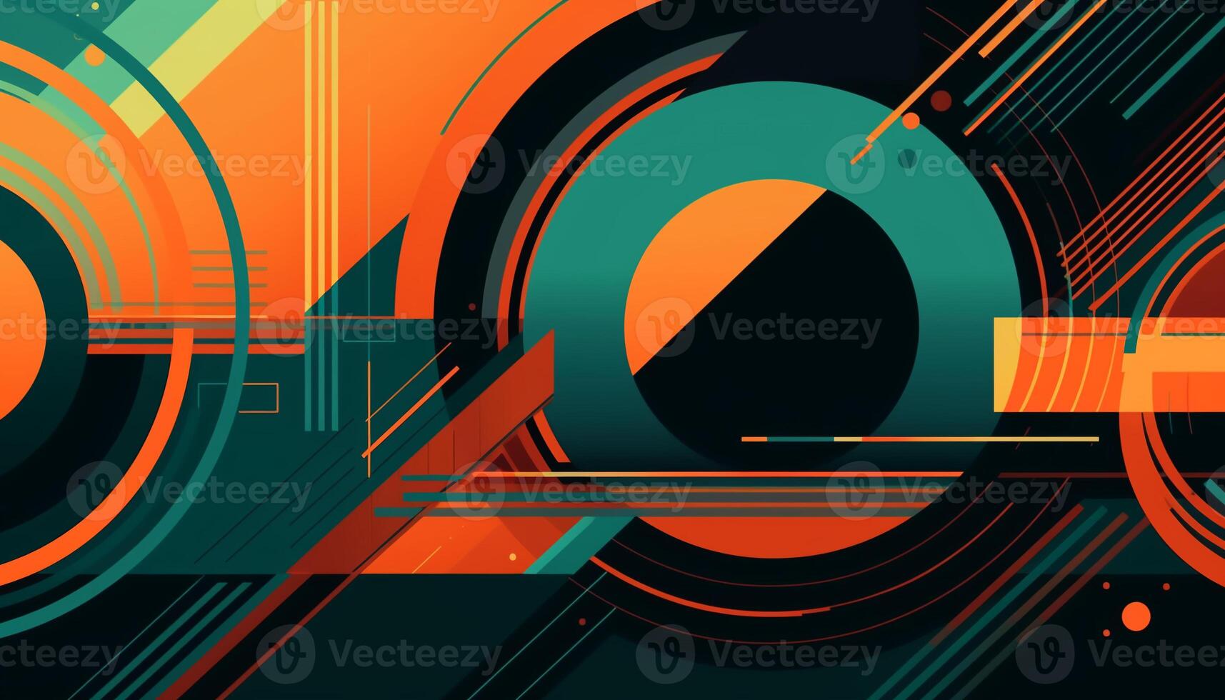 Simple minimalist retro color trendy background abstract colorful wallpaper and backdrop. Artistic digital art 3d rendering geometric line stripe bar element design material. photo