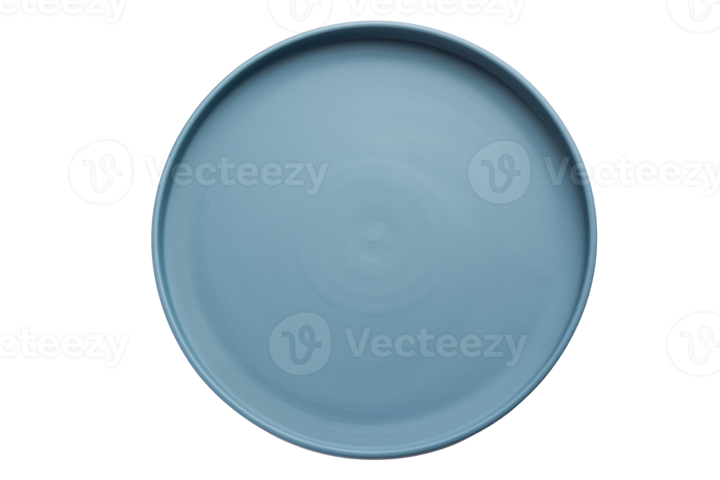 Blue plate isolated on a transparent background 22696990 PNG