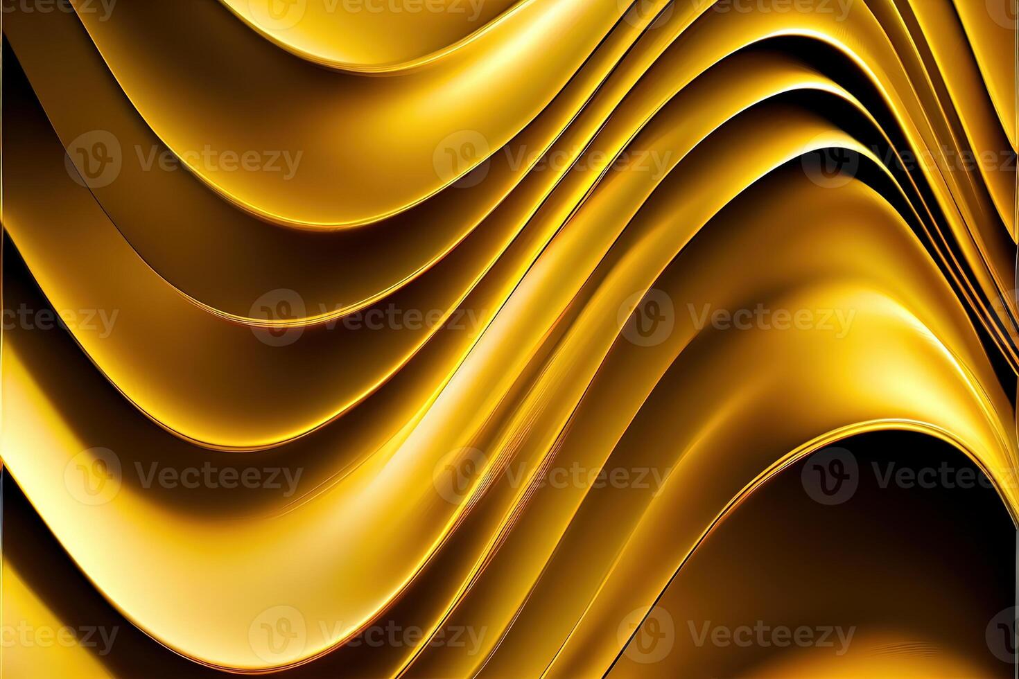 illustration of golden wavy abstract layer background, gain and metal photo