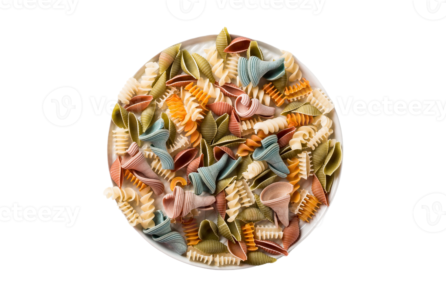 rå pasta isolerat på en transparent bakgrund png