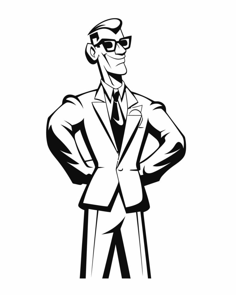 Confident Business Man vector