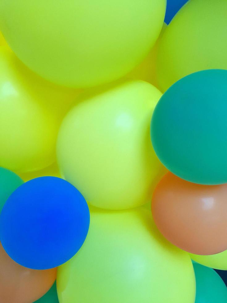 Multicolored balloons. Background of balls of different colors photo